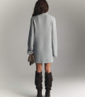 Lea soft warm yarn dress gray