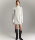 Lea soft warm yarn dress milk