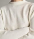 Lea soft warm yarn dress milk