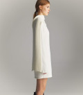 Lea soft warm yarn dress milk