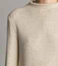 Lea soft warm yarn dress light beige