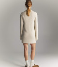Lea soft warm yarn dress light beige