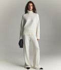 Vivienne-Nidea winter sweater and trousers set in milk