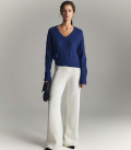 Liore geometric pattern jumper in blue