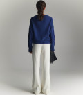 Liore geometric pattern jumper in blue