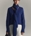 Liore geometric pattern jumper in blue