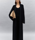 Удлиненный кардиган пальто Bella черный