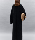 Удлиненный кардиган пальто Bella черный