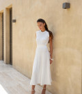 Midi dress Openwork milk