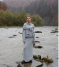 Sweater with cuffs Nidea gray