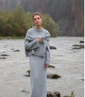 Sweater with cuffs Nidea gray
