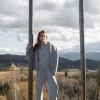 Straight cut trousers with cuffs Nidea gray