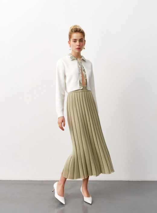 Skirt Long light olive
