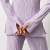 Pants with a textured pattern Primavera lavender