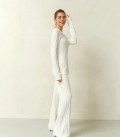 Pants with a textured pattern Primavera milk