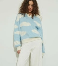 Blue sweatshirt "Khmarky" LU