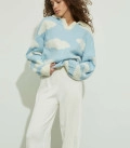 Blue sweatshirt "Khmarky" LU