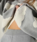 Gray trousers of a loose cut LU