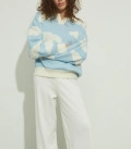 Milk trousers of a loose cut LU