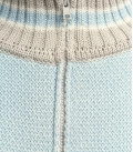 Striped bomber jacket "GLOW" light blue-grey