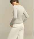 Silhouette cardigan "ZIPPER" gray