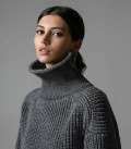 Turtleneck sweater dark gray