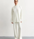 Pants straight from thick jersey milk