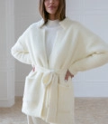Oversized sweater with milk slits