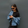 Dress silhouette mini textured knit black