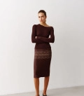 Midi skirt Sila Pokolin chocolate