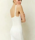 Dress with a highlighted neckline Butterfly milk