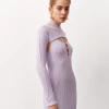 Dress with a highlighted neckline Butterfly lovender