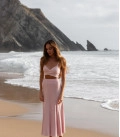 Cross-Ariel costume with top and skirt pink