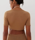 Maxi skirt made of natural viscose Aurora caramel