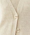 Costume cardigan with T-shirt and trousers Nidea light beige
