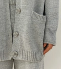 Costume cardigan with T-shirt and trousers Nidea gray