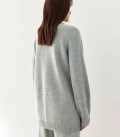 Costume cardigan with T-shirt and skirt Nidea gray