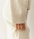 Sweater with cuffs Nidea light beige