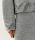 Sweater with cuffs Nidea gray