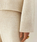 Sweater with cuffs Nidea light beige