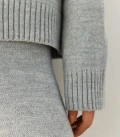 Sweater with cuffs Nidea gray
