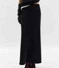 Costume cardigan with T-shirt and skirt Nidea black