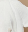 Elongated straight cut cardigan Nidea milk