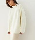High neck sweater with a zipper Odion milk