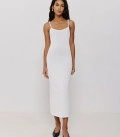 Viscose dress with thin straps Solo milk