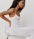 Viscose dress with thin straps Solo milk