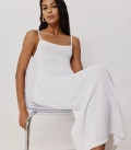 Viscose dress with thin straps Solo milk