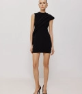 A set of a mini dress with sleeves transformers Duet black