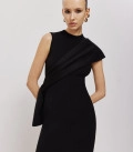 A set of a mini dress with sleeves transformers Duet black