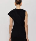 A set of a mini dress with sleeves transformers Duet black